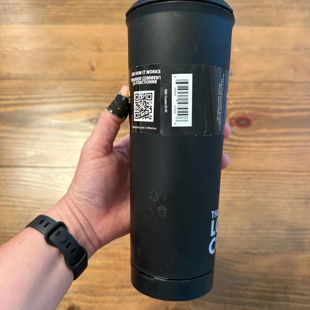 The Loud Cup Black Whistle Cup Sports Mom Tumbler Horn Noise Maker